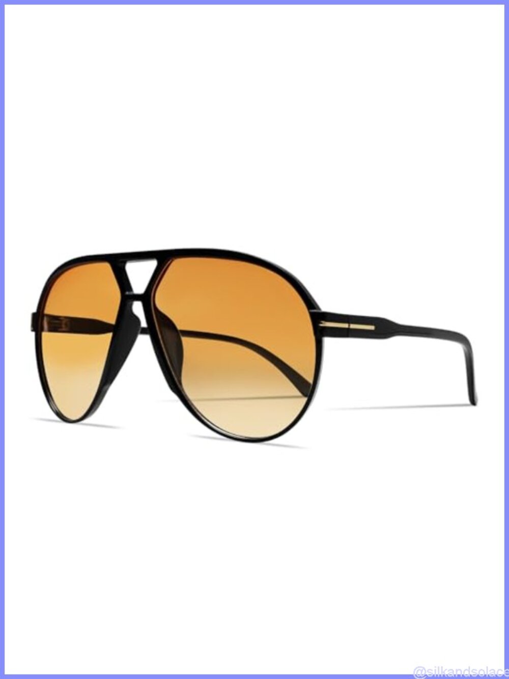 Retro Aviator Sunglasses Oversized Lightweight Square UV Protection